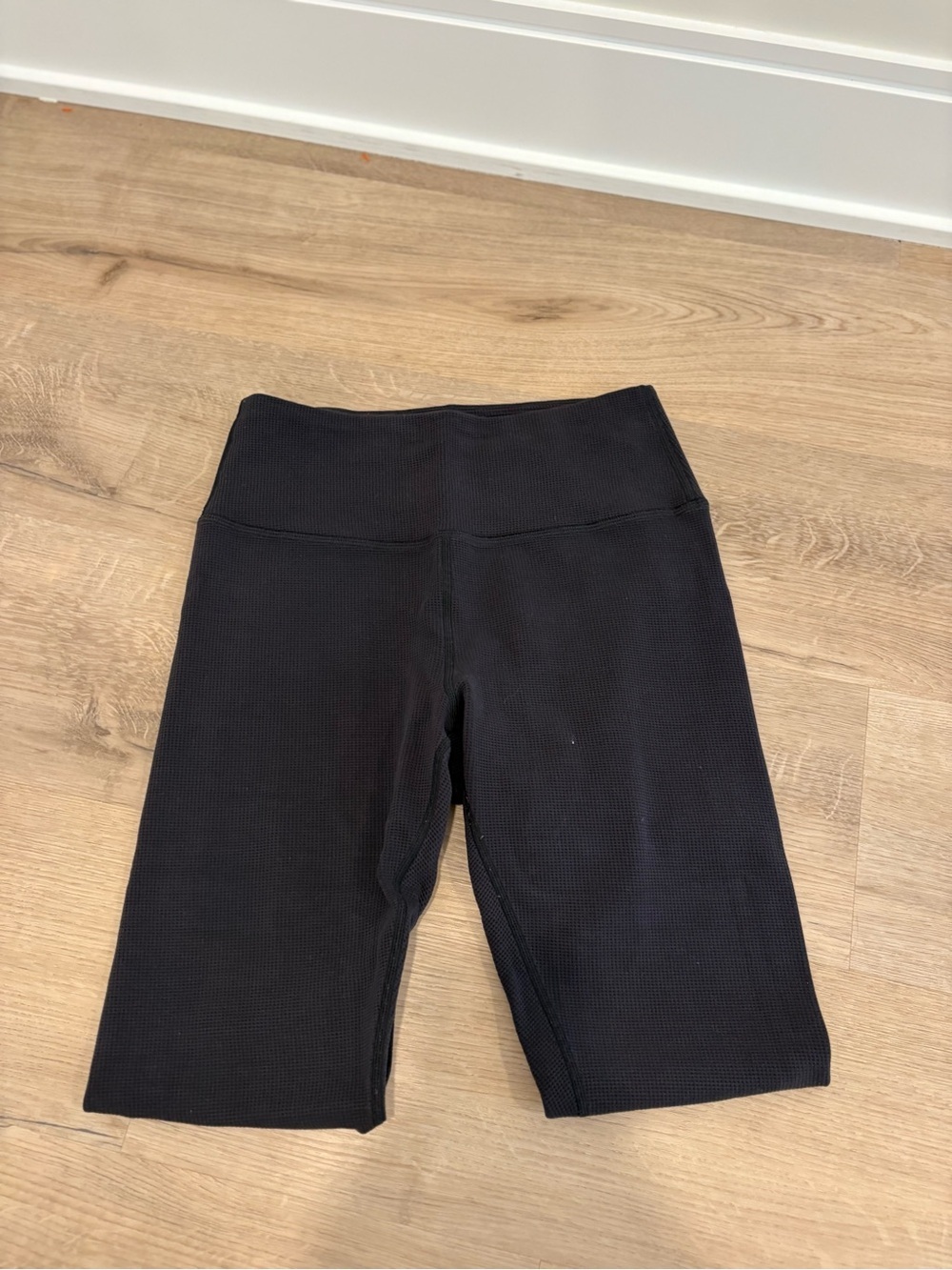 ALO Yoga Black Waffle Knit Leggings Size XS